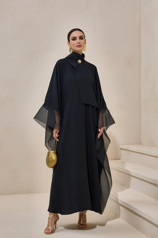 Essa Kaftan Dress – Black