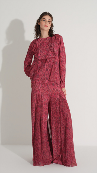 Ethnic Pattern Set – Burgundy