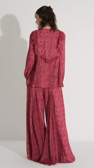 Ethnic Pattern Set – Burgundy