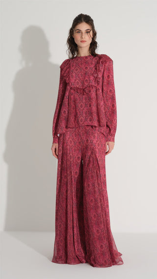 Ethnic Pattern Set – Burgundy