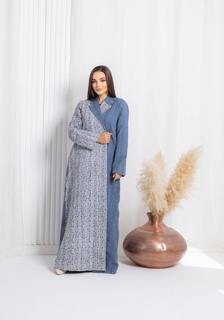 Winter Blue Abaya
