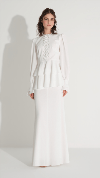 Bow Detail Set – White