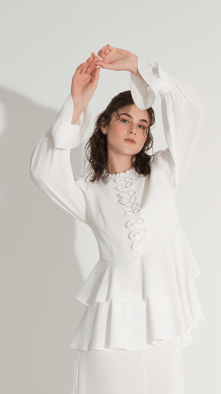 Bow Detail Set – White