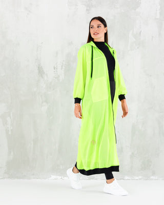 Fluorescent Mesh Yellow sporty wear