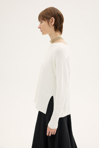 Frezya Knit Sweater – Ecru