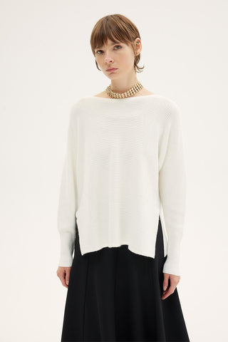 Frezya Knit Sweater – Ecru