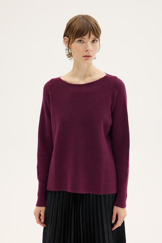 Frezya Knit Sweater – Cherry