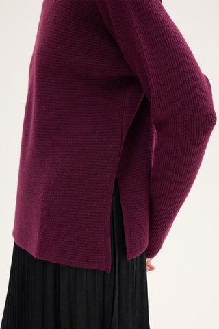 Frezya Knit Sweater – Cherry