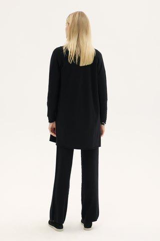 Fulya Knit Cardigan –  Black