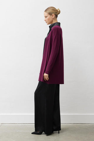 Fulya Knit Cardigan – Cherry
