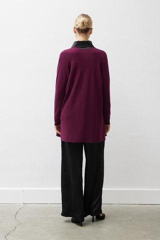 Fulya Knit Cardigan – Cherry