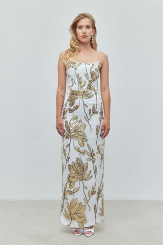 Golden Bloom Dress
