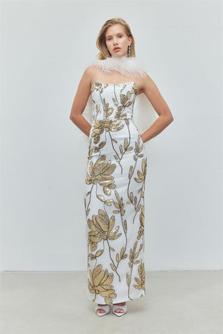 Golden Bloom Dress