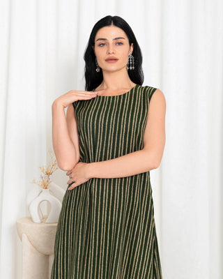 Green Stripe Dress