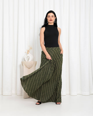 Green Stripe Skirts
