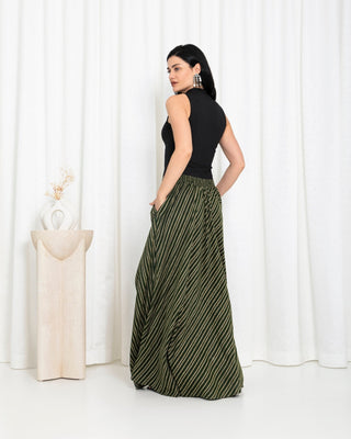 Green Stripe Skirts