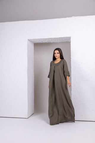 Grey Linen Dress