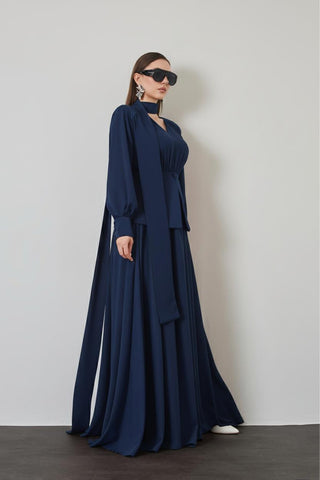Imperial Dress - Navy Blue