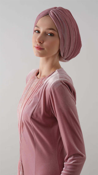 KADİFE DRAPE BONE Pembe