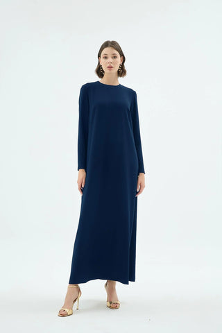 Karla Minimal Maxi Dress – Navy