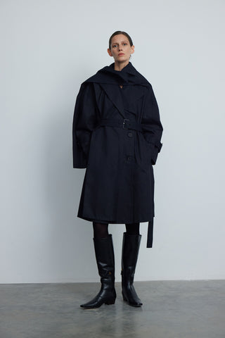 KEMERLİ İKİLİ KISA TRENCH