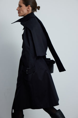 KEMERLİ İKİLİ KISA TRENCH