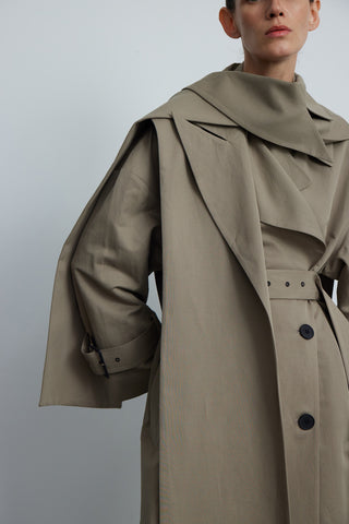 KEMERLİ İKİLİ KISA TRENCH