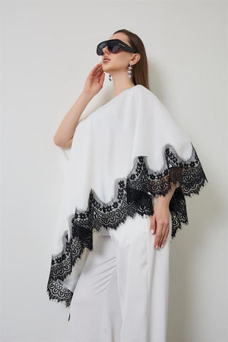 Lace Pelerin Takım