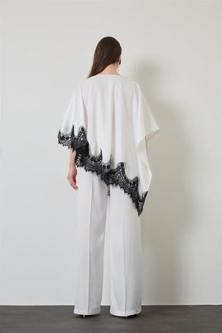 Lace Pelerin Takım