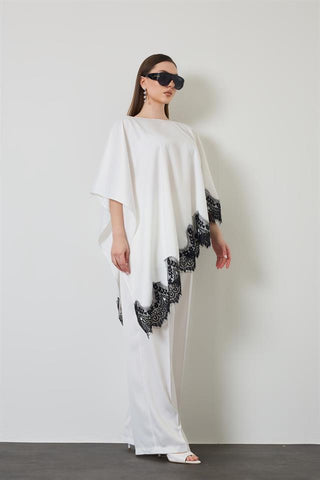 Lace Pelerin Takım