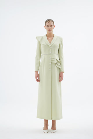 Liana Tailored Jacket Dress – Light Green