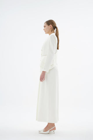 Liana Tailored Jacket Dress – Ecru