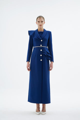 Liana Tailored Jacket Dress – Navy