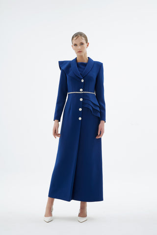 Liana Tailored Jacket Dress – Navy