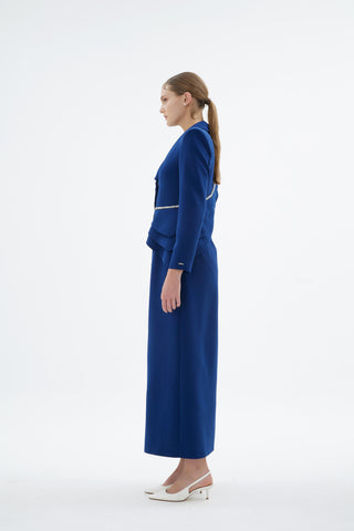 Liana Tailored Jacket Dress – Navy