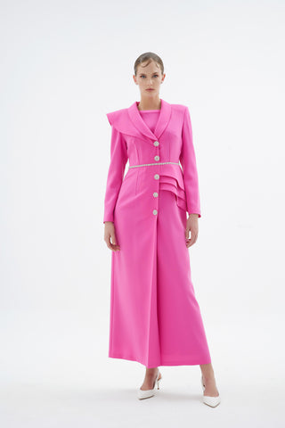 Liana Tailored Jacket Dress – Pink