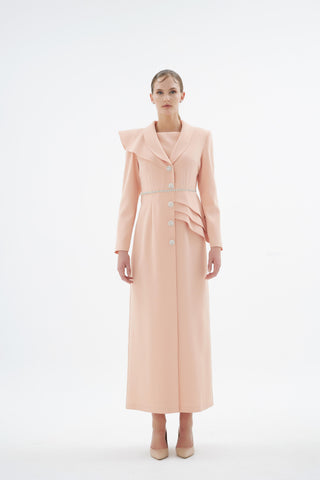 Liana Tailored Jacket Dress – Salmon