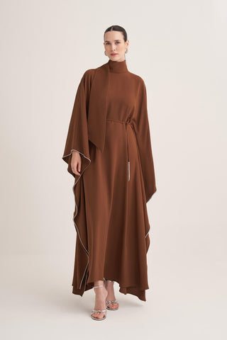 Lilah Evening Kaftan – Brown