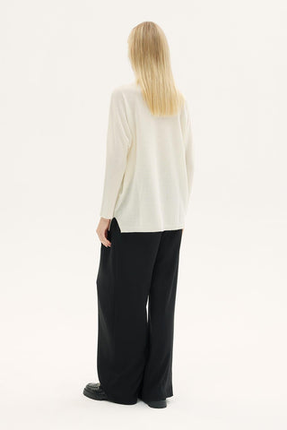 Lilyum Turtleneck Knit Sweater – Ecru
