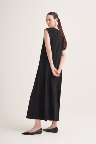 Lina Sleeveless Maxi Dress – Black