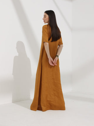 Linen Abaya dress