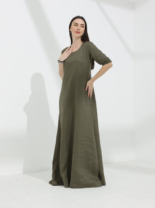 Linen Abaya dress