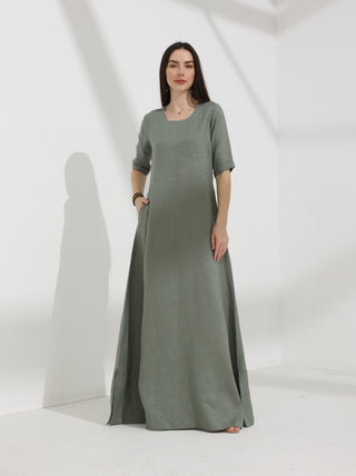 Linen Abaya dress