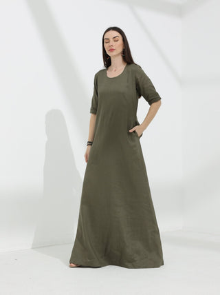 Linen Abaya dress