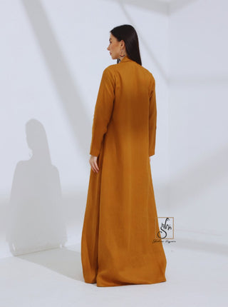 Linen Jacket Style Abaya