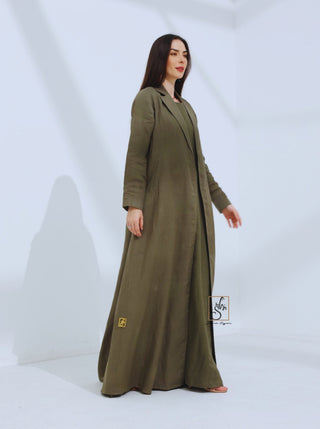 Linen Jacket Style Abaya