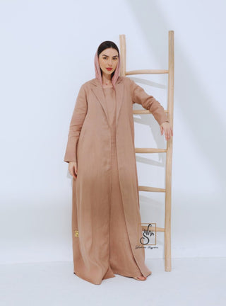 Linen Jacket Style Abaya