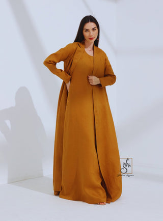 Linen Jacket Style Abaya