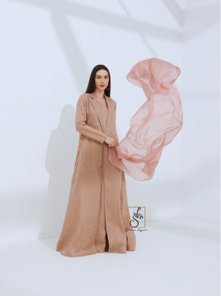Linen Jacket Style Abaya