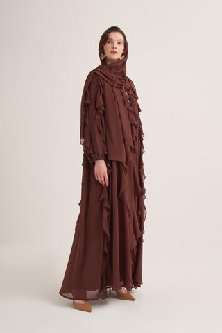 Lola Abaya & Scarf – Brown
